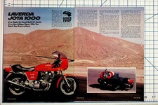 1982 Cycle World Laverda Jota 1000 Motorcycle Test Magazine Article picture