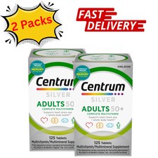 2pk Centrum Silver Adults 50 Plus Multivitamin With Vitamin C, D & E, 125 Count picture