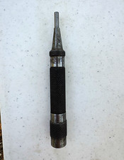 L.S. Starrett No. 18A Center Punch Knurled Steel Silver/Black 5 in x 1/2 in picture