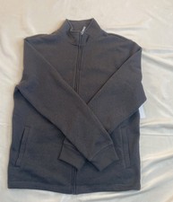 Sonoma Goods for Life M Jacket Men Full Zip grey Heather Fleece Zip Pockets NWT picture