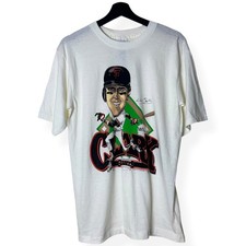 Vintage 1989 San Francisco Giants Will Clark Caricature Salem T Shirt XL picture