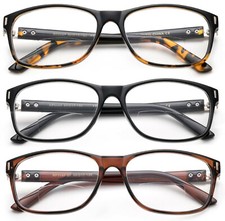 Classic Bifocal Reading Glasses Retro Men Women Plastic Frame Quality Reader picture