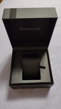 New Authentic Hamilton Watch Gift Retail Presentation Box & Manual Khaki Navy picture