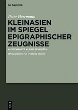 Hans Peter Herrmann Kleinasien im Spiegel epigraphischer Zeugnisse (Hardback) picture