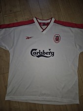 Vintage 1998/99 Liverpool Away Shirt Reebok Carlsberg 46/48 XL Genuine picture
