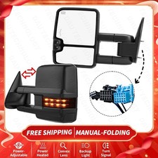 Power Heated Tow Mirrors for 2003-2006 Chevy Silverado 1500 2500 3500 LED Signal picture