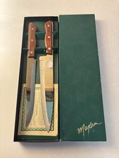 Vtg Maxam Precision Hollow Ground Stainless Steel Knife Set of 2 Made Japan Exc picture