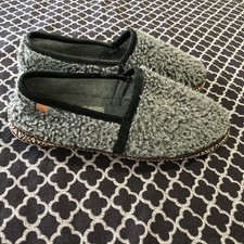Acorn Womens Slippers Woven Trim Moccasins Stormy Grey Sz 10 Dd12 picture