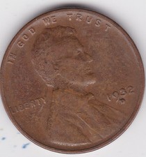 1932 D   Lincoln Wheat Cent,   Semi Key Date of Series  Great Folder Cent picture