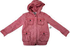 Oshkosh Bgosh Girls Pink Hooded Zipper Jacket Size 5 for Height 42.5  NWT picture