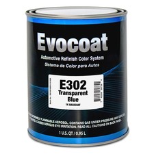 Evocoat 1K Base Coat E302 Transparent Blue QT, Compatible With PC-1302 1:1 Mix picture