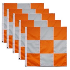 Premium Airport Flag 5 Pack Orange and 5 Pack, 5-Pack White picture