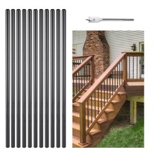 VEVOR Deck Balusters 101 Pack 32 In Aluminum Staircase Spindles w/ #19 Drill Bit picture