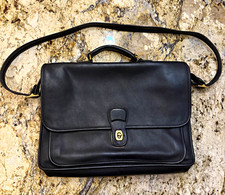 **VINTAGE** Coach 5180 Black Leather Metropolitan Briefcase picture