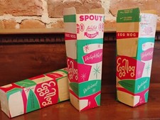 100 Eggnog Cartons Vintage Antique 1950s Dairy Unused Nos Christmas Light Covers picture