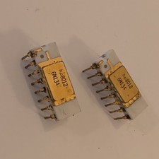 Lot of 2 Vintage HP6N134 8012 Dual Optocoupler Ceramic CDIP-16 Gold Pin NOS picture