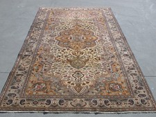 Antique Traditional Rug 6x10 Large Floral Turkish Rug 6.4x9.6 Muted Distressed picture