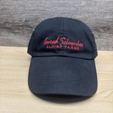Conrad Schumacher Hat Cap Strap Back Black Alpine Farms Embroidered Mens Horse picture