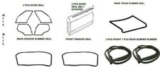 Full Rubber Door Trunk Bumper Window Seals 14 PCS For Mercedes Benz W114 W115 picture