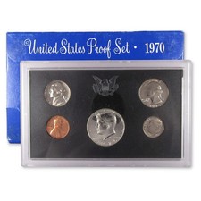 1970 Proof Set with Small Date Cent U.S Mint Government Packaging OGP picture