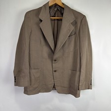Vtg 40's 50's Gabardine? Blazer Mens Small 2 Button Union Made Jacket picture