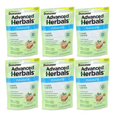Dramamine Advanced Herbals Ginger Chews Nausea Relief Soft Chews 20ct 6 Pack picture