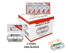 Dorco Red ST301 Double Edge Stainless Razor Blades 2 Cases  | 2000 Blades picture