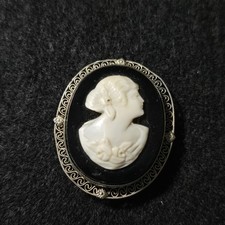 Antique 14k Gold Shell Cameo 1 3/8