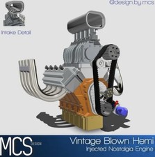 1/25 1/24 Scale Resin Vintage Blown Hemi Engine Kit picture