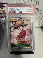 2025 Monkey.D.Luffy One Piece OP13 EN #118 ALT ART PSA 10 GEM MINT picture