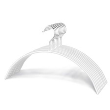 Zoe Deco ZD-HGR Clothes Hangers 10 Pack White Steel picture