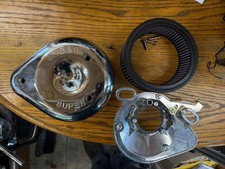 S & S Cycle Teardrop Air Cleaner Kit for S&S E G Series Carburetors 378 17-0502 picture