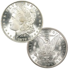 1879 S Morgan Silver Dollar $1 Brilliant Uncirculated BU 90% Silver picture