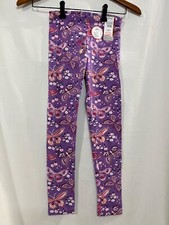 NWT Wonder Nation Tough Cotton Purple Butterfly Leggings Girls many sizes picture