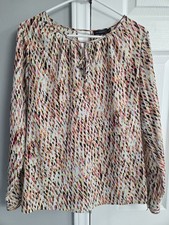 The Limited Women's Multicolor Long Sleeve Blouse Size Small picture