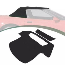 For 1986-1993 Chevy C4 Corvette #COR86989 Black Convertible Soft Top w/ Window picture