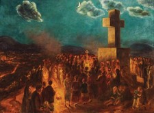 John Sloan - Procession to the Cross of the Martyrs 1930 picture