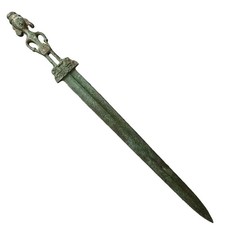 WONDERFUL ANCIENT ROMAN BRONZE MILITARY BATTLE SWORD picture