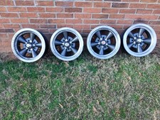 Set Of Four 14x6 ORIGINAL FENTON HUSTLER 5 SPOKE 5x4.75 Chevrolet Chevy Pattern  picture