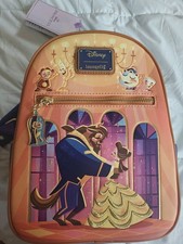 Loungefly Disney Beauty and the Beast Mini Backpack, Purple/Pink picture