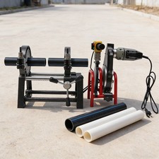 110V Pipe Fusion Welder 2 Clamps 63-200MM Manual PP PE HDPE Pipe Welding Machine picture