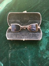 Antique Georgian Era Spectacle Double D Green Sunglasses Folding  picture