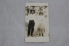 Vintage AZO RPPC Postcard Couple Jim Emma Sepia Divided Back Unposted C1910s picture