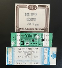 Bill Graham Presents/Bob Seger-Day On The Green Pass-Tickets-Softball Game  picture