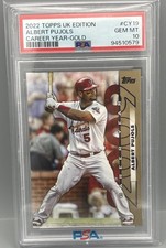 PSA 10 POP 1/1 Albert Pujols 2022 Topps UK Career Year Gold 1/25 Cardinals  picture
