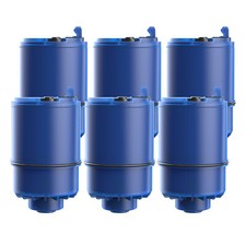 AQUA CREST Water Filter Replacement for RF-9999® Faucet, NSF Certified, 6 Pack picture