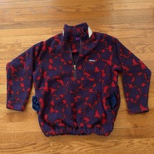 Vintage Rare Patagonia Synchilla Fleece Zen Turtle Print 1995 picture