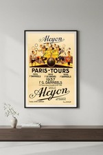 🚴 Alcyon Paris-Tours Cycling Poster 1930s - Vintage Bicycle Art Print 24x36 picture