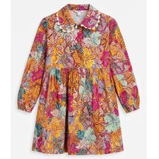 Kika Vargas x Target Floral Scalloped Collar Babydoll Mini Dress Small - CJ picture