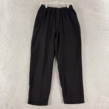 Uniqlo U French Rib Pants Mens S Black 100% Cotton Tapered Lemaire 447529 picture